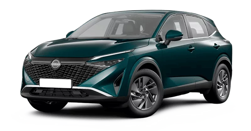 Renting Coches Nissan Qashqai-DIG-T MHEV ACENTA 4×2 Deep Ocean Blue, Kori White Metalizado