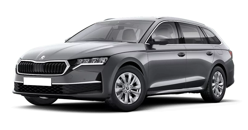 Renting Coches Skoda OCTAVIA Combi-2.0 TDI DSG Selection Gris Graphito, Blanco Luna