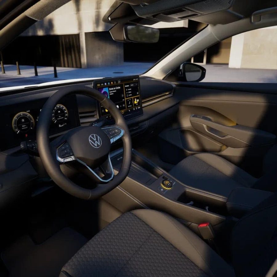 Renting Coches Volkswagen T-Roc1.5 eTSI 85kW DSG MAS Blanco Punto, Gris Lobo