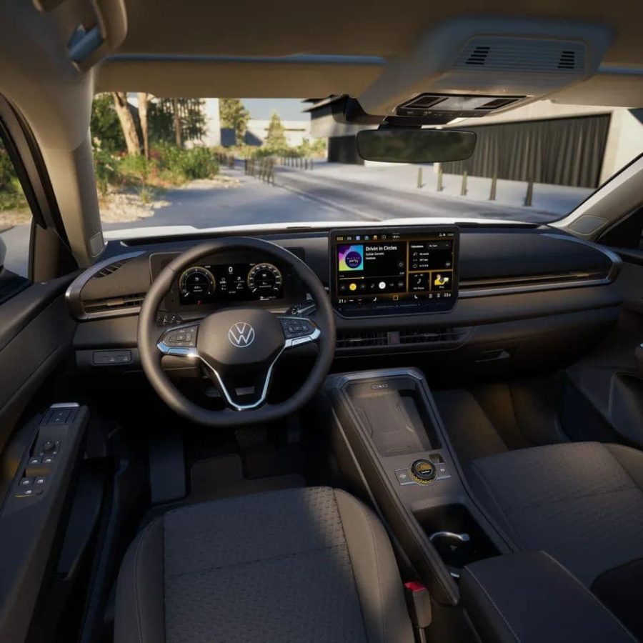 Renting Coches Volkswagen T-Roc1.5 eTSI 85kW DSG MAS Blanco Punto, Gris Lobo
