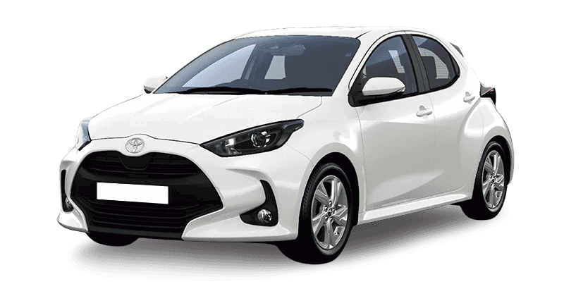 Renting Coches Toyota Yaris-120 e-CVT 5P Active Plus Blanco Classic