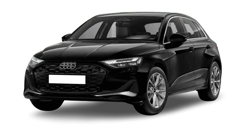 Renting Coches Audi A3 Sportback-TFSi 85kW 6vel Advanced Negro