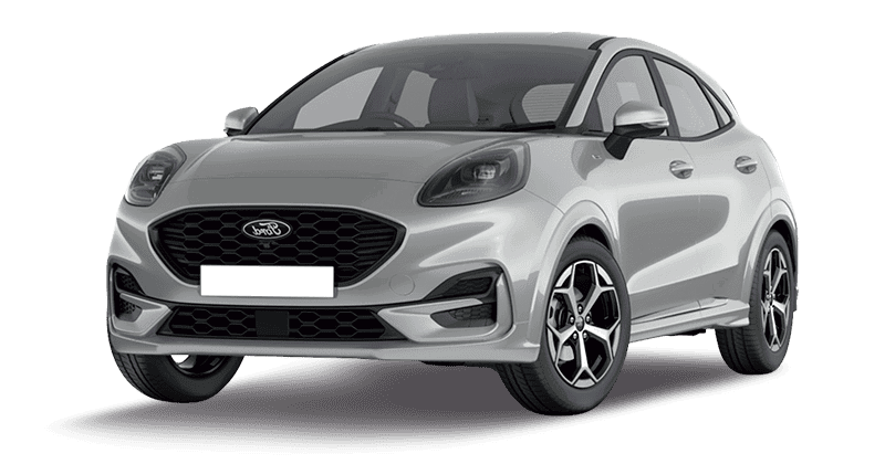 Renting Coches Ford Puma1.0 EcoBoost MHEV ST-Line Automático Plata Solar