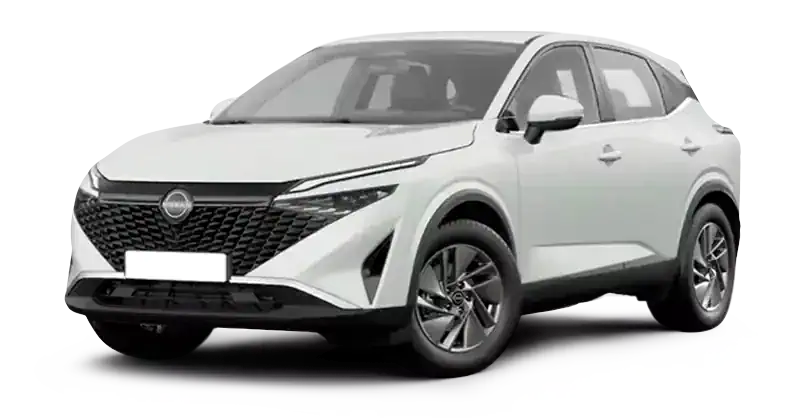 Renting Coches Nissan Qashqai-DIG-T Mild Hybrid Acenta Kori White