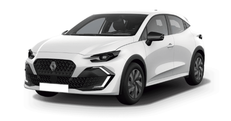 Renting Coches Renault ClioEvolution TCe 85kW Blanco Glaciar, Gris Pizarra
