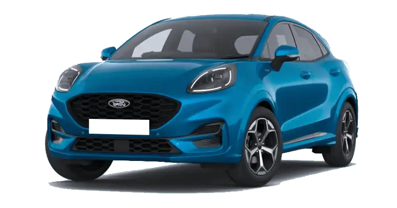 Renting Coches Ford Puma-1.0 EcoBoost MHEV ST-Line Azul Digital Aqua