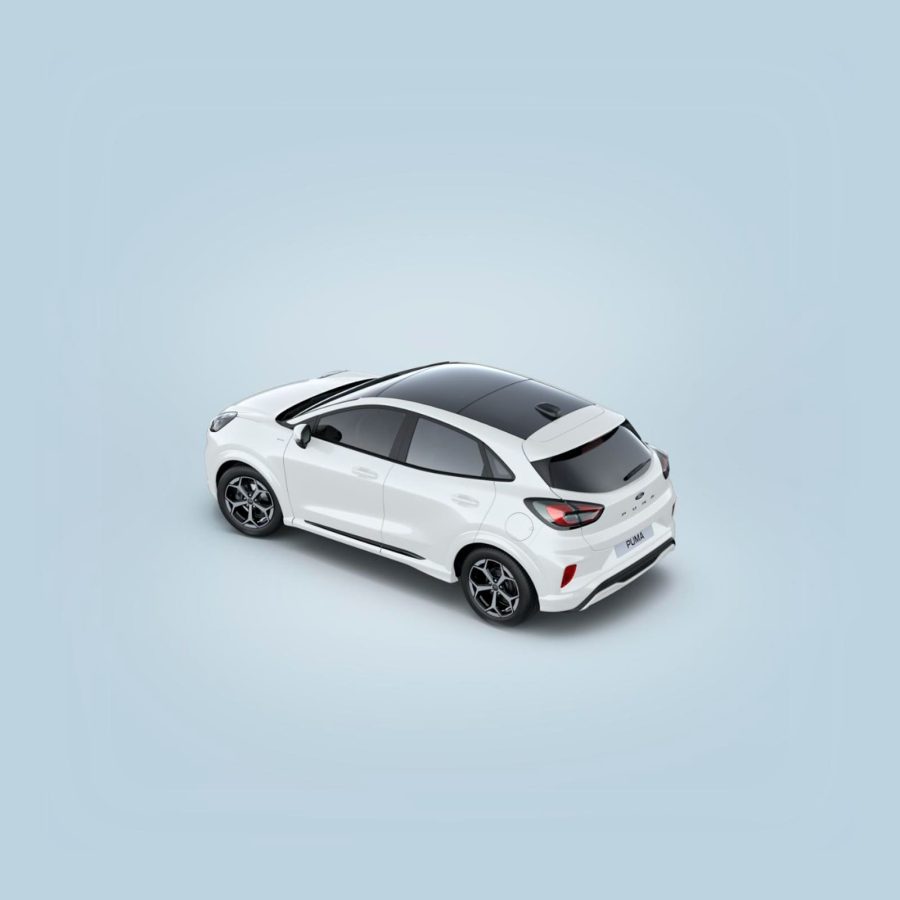 Renting Coches Ford Puma1.0 EcoBoost MHEV ST-Line Blanco, Gris Cactus