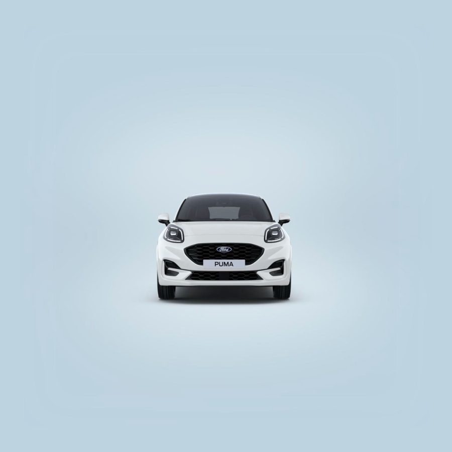 Renting Coches Ford Puma1.0 EcoBoost MHEV ST-Line Blanco, Gris Cactus