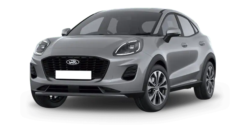 Renting Coches Ford Puma1.0 EcoBoost MHEV Titanium Plata Solar, Gris Cactus, Blanco Frozen, Negro Agate