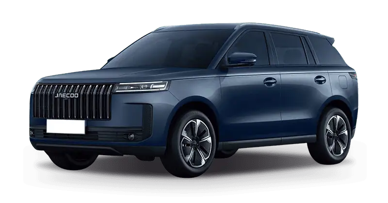 Renting Coches Jaecoo 51.5 TGDI HEV Exclusive Azul Indigo, Blanco Aura, Negro Crystal Black, Gris Antracita, Verde Posidonia