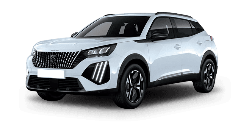 Renting Coches Peugeot 2008Hybrid Allure 110 eDCS6 Blanco Okenite