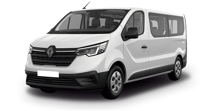 Renting Coches Renault Trafic-Combi Authentic Largo Energy Blue Blanco Glaciar