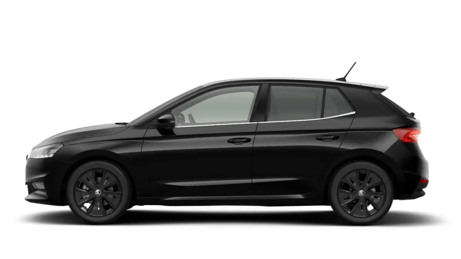 Renting Coches Skoda Fabia1.5 TSI DSG Plus Negro Magico Efecto Perla, Blanco Candy