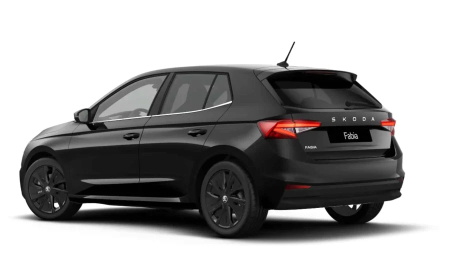 Renting Coches Skoda Fabia1.5 TSI DSG Plus Negro Magico Efecto Perla, Blanco Candy