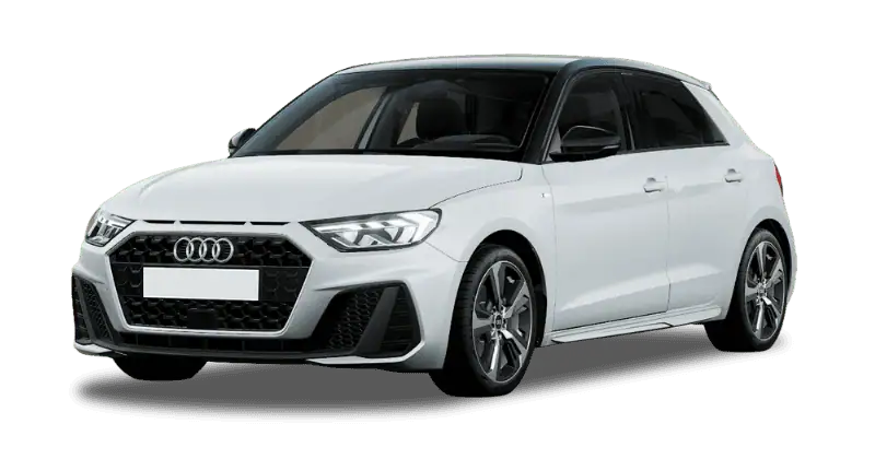 Renting Coches Audi A1 Sportback-30 TFSI S tronic Adrenalin Blanco Glaciar / Techo Negro