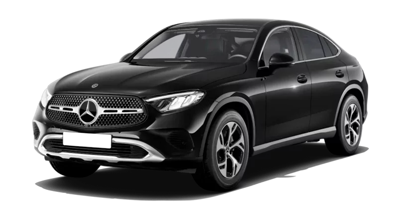 Renting Coches Mercedes Benz GLC COUPE-300e 4MATIC Negro Obsidiana