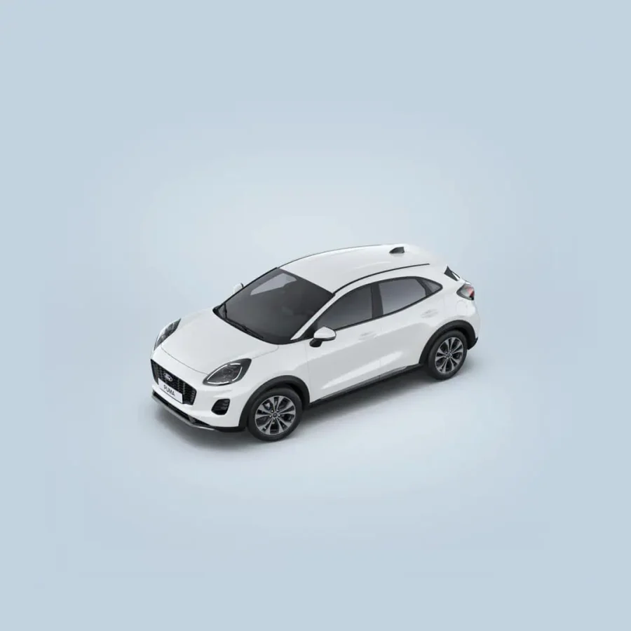 Renting Coches Ford PumaEcoBoost MHEV Titanium Blanco, Gris Cactus
