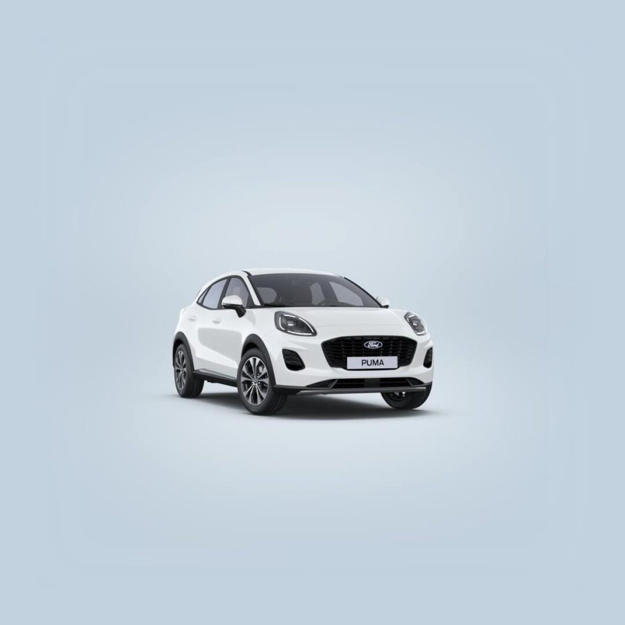 Renting Coches Ford PumaEcoBoost MHEV Titanium Blanco, Gris Cactus