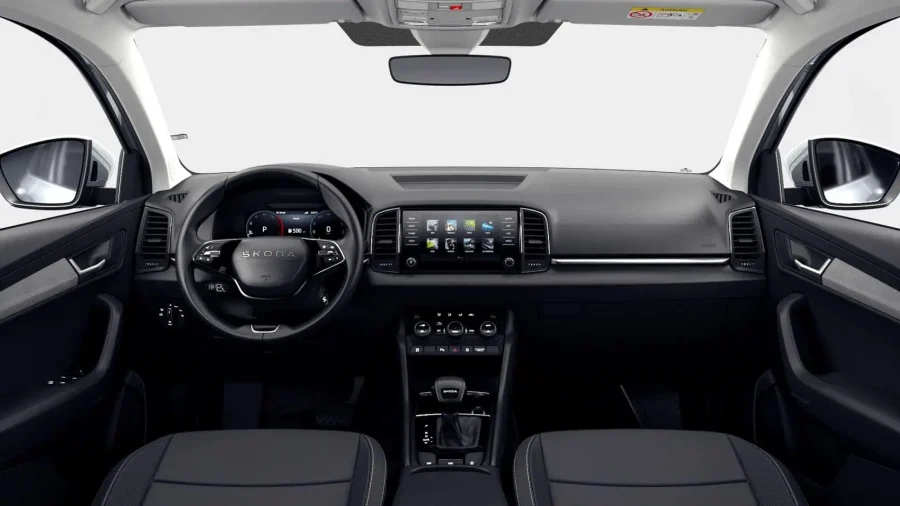 Renting Coches Skoda Karoq2.0 TDI DSG Selection Blanco Luna, Gris Graphite