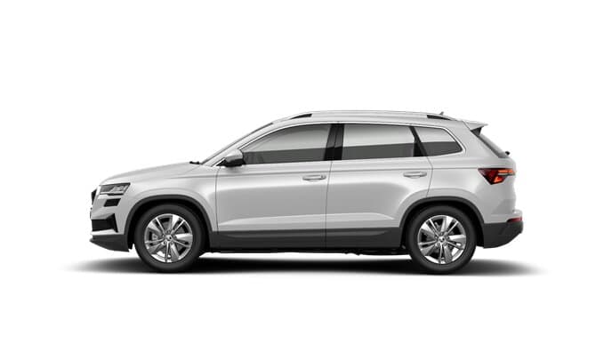 Renting Coches Skoda Karoq2.0 TDI DSG Selection Blanco Luna, Gris Graphite