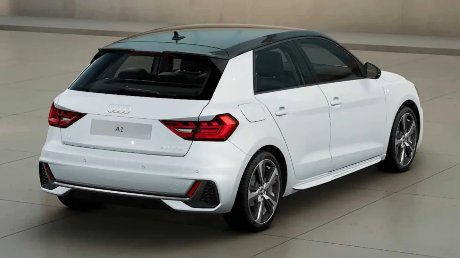 Renting Coches Audi A1 Sportback30 TFSI S tronic Adrenalin Blanco Glaciar / Techo Negro