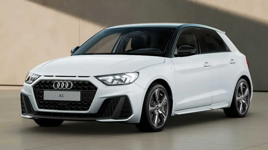 Renting Coches Audi A1 Sportback30 TFSI S tronic Adrenalin Blanco Glaciar / Techo Negro