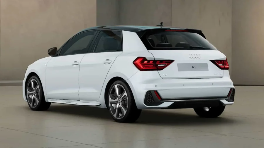 Renting Coches Audi A1 Sportback30 TFSI S tronic Adrenalin Blanco Glaciar / Techo Negro