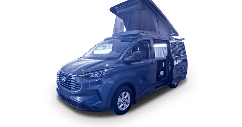 Renting Coches Ford TransitCustom Kombi 2.0 EcoBlue 320 L1 Trend CAMPERIZADA Magnetic