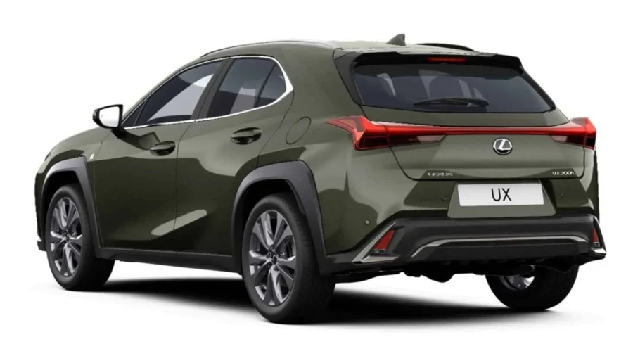 Renting Coches Lexus UX300h F Sport Legend Verde Oliva, Gris Berlín, Titanium, Negro Graphite, Blanco Nova, Azul Eléctrico, Copper Petra
