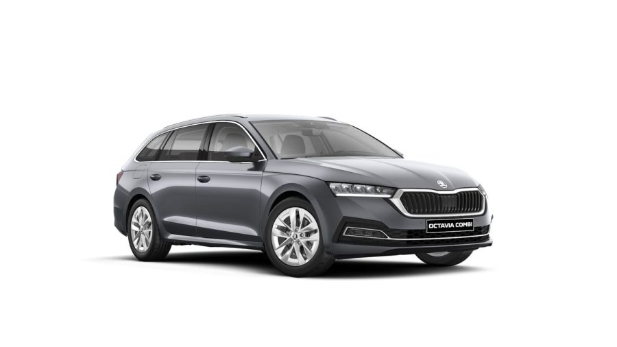 Renting Coches Skoda OCTAVIA Combi2.0 TDI DSG Selection Gris Graphito, Blanco Luna