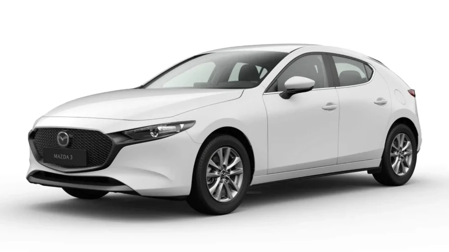 Renting Coches Mazda 3e-SKYACTIV Automático Prime-Line Arctic White