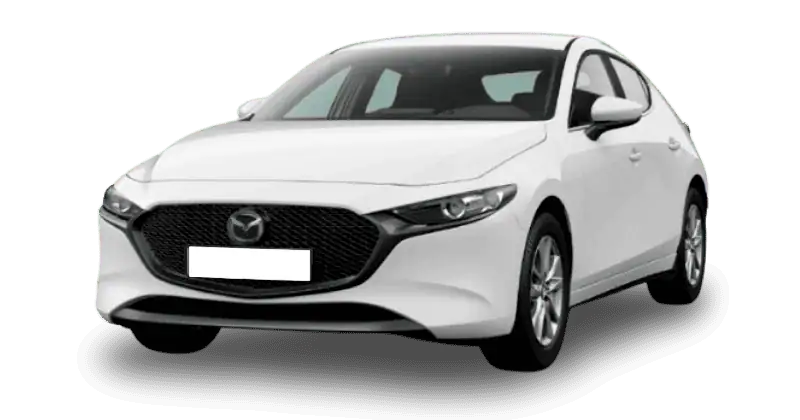 Renting Coches Mazda 3e-SKYACTIV Automático Prime-Line Arctic White