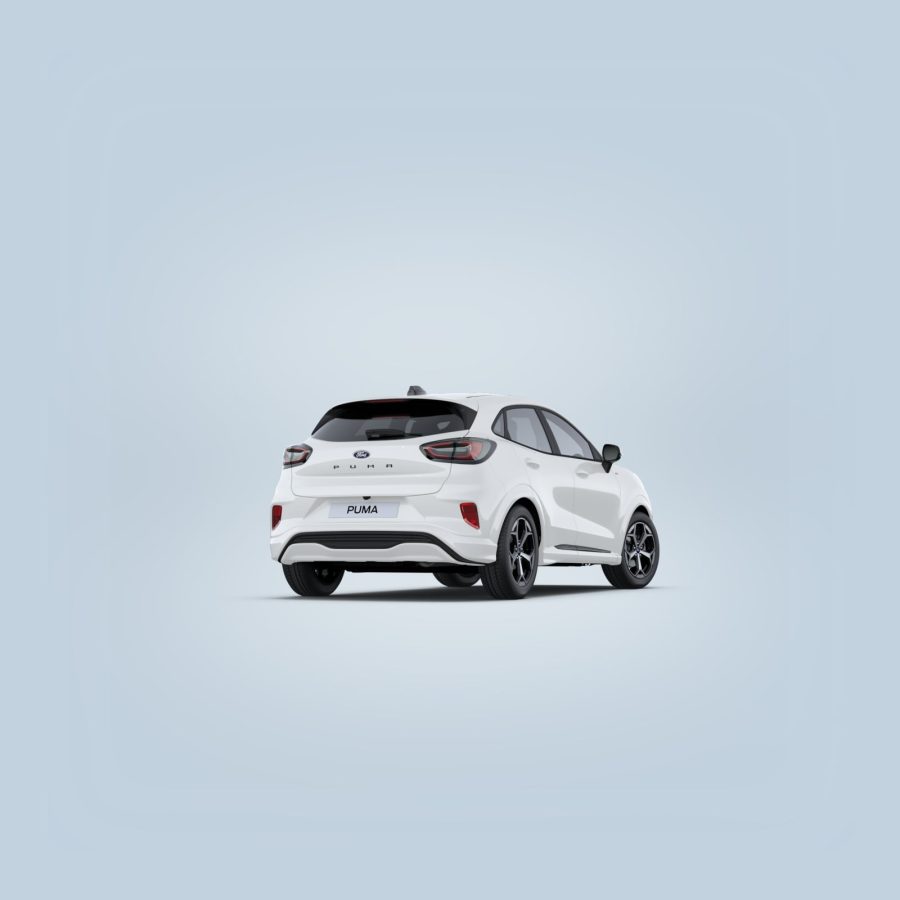 Renting Coches Ford Puma1.0 EcoBoost MHEV ST-Line Blanco, Azul Digital Aqua, Gris Cactus