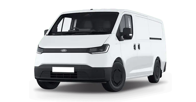 Renting Coches Ford Transit City-Van 300 L1 56kWh Automática Trend Blanco