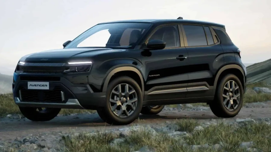 Renting Coches Jeep Avenger1.2 Ehybrid Altitude Negro Volcano, Gris Storm