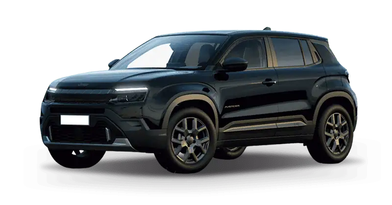 Renting Coches Jeep Avenger1.2 Ehybrid Altitude Negro Volcano, Gris Storm