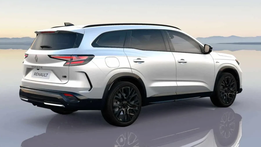 Renting Coches Renault EspaceE-Tech Full Hybrid Esp. Alpine Blanco Nacarado, Gris Baltico