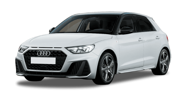 Renting Coches Audi A1 Sportback-30 TFSI S tronic Adrenalin Blanco / Techo Negro, Azul Navarra / Techo Negro, Rojo / Techo Negro