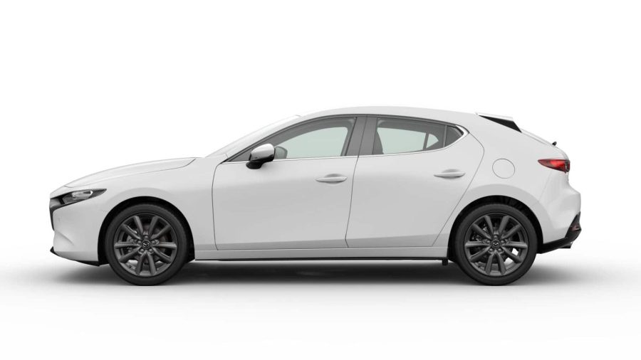 Renting Coches Mazda 32.5L e-SYACTIV G MHEV 6AT CENTRE-LINE Artic White, Soul Red Crystal