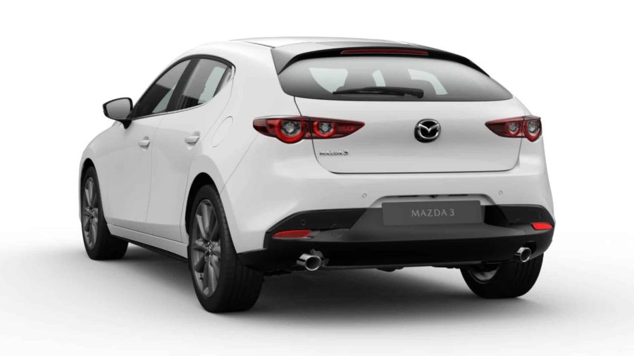 Renting Coches Mazda 32.5L e-SYACTIV G MHEV 6AT CENTRE-LINE Artic White, Soul Red Crystal
