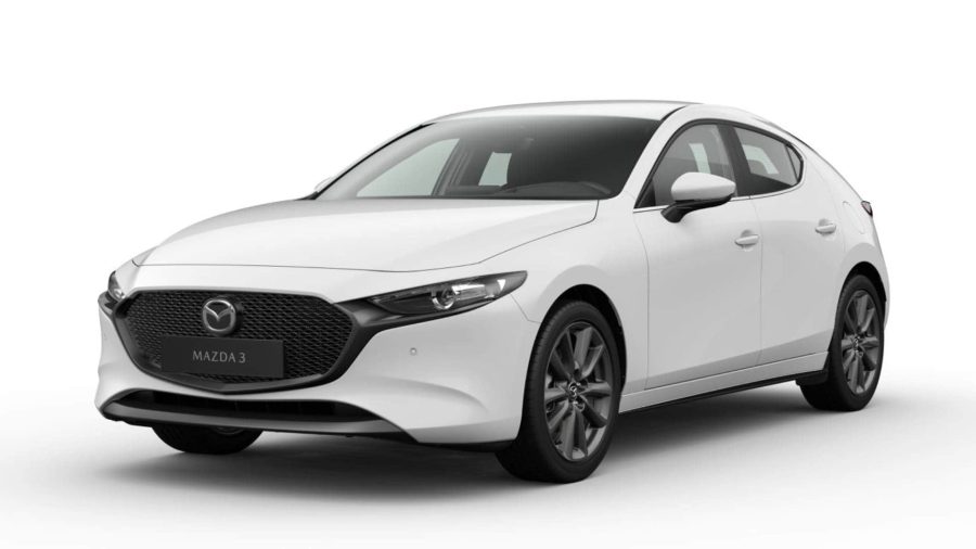 Renting Coches Mazda 32.5L e-SYACTIV G MHEV 6AT CENTRE-LINE Artic White, Soul Red Crystal
