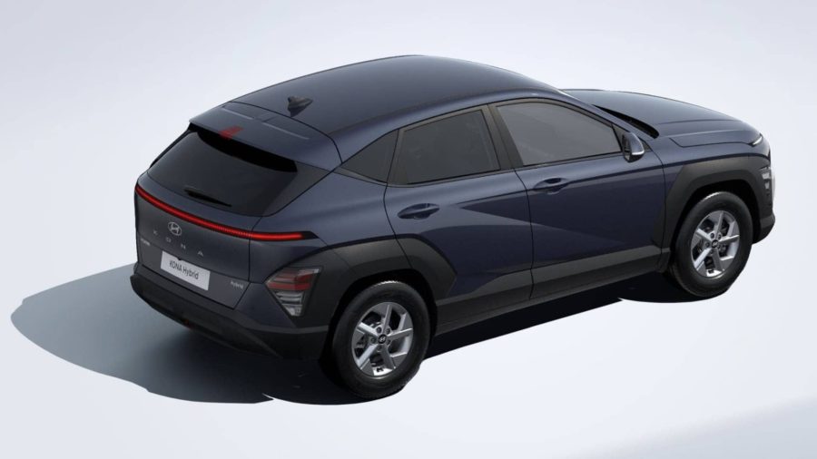 Renting Coches Hyundai Kona1.6 GDi HEV DT Maxx Denim Blue, Atlas White, Mirage Green