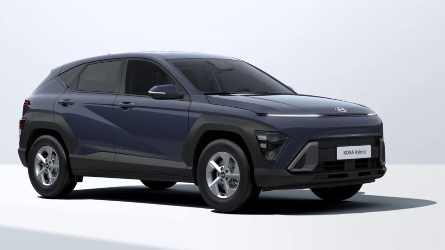 Renting Coches Hyundai Kona1.6 GDi HEV DT Maxx Denim Blue, Atlas White, Mirage Green