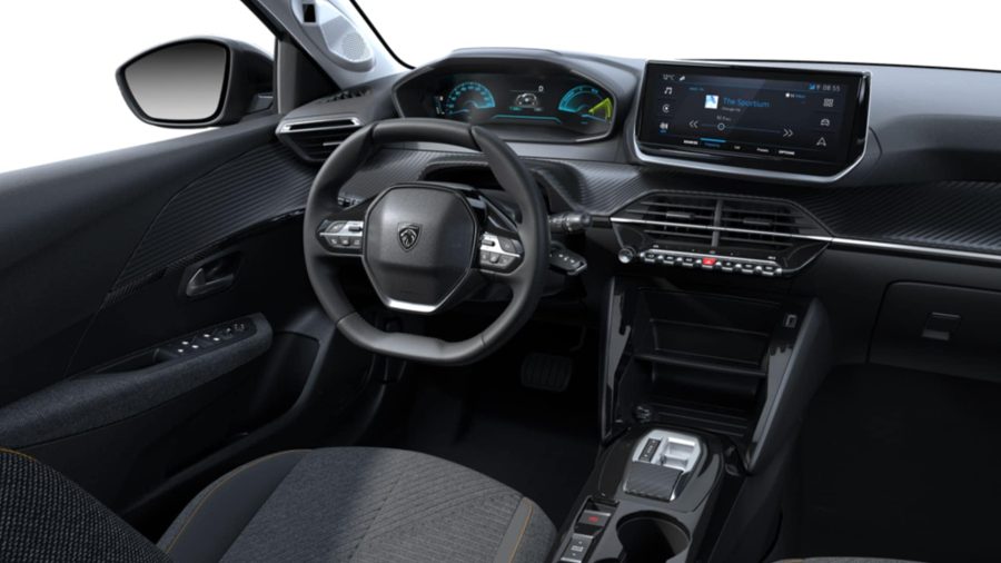 Renting Coches Peugeot e208Style Blanco Okenite