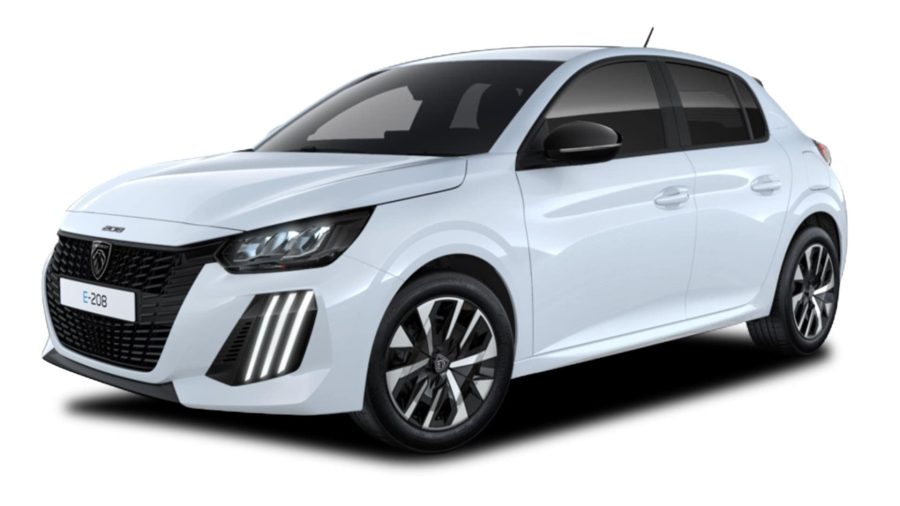Renting Coches Peugeot e208Style Blanco Okenite