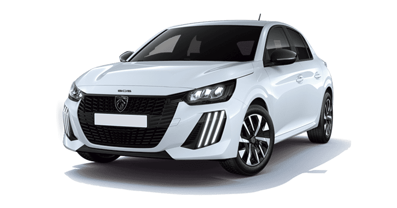 Renting Coches Peugeot e208Style Blanco Okenite