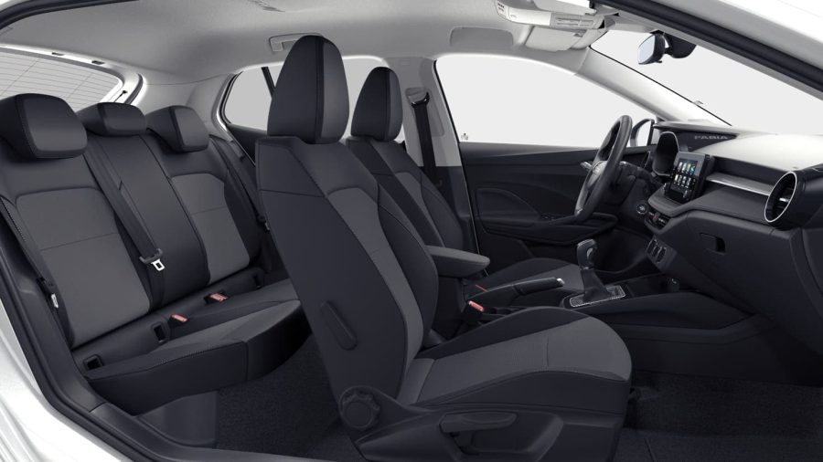 Renting Coches Skoda Fabia1.0 TSI DSG Selection Blanco Luna, Gris Graphite