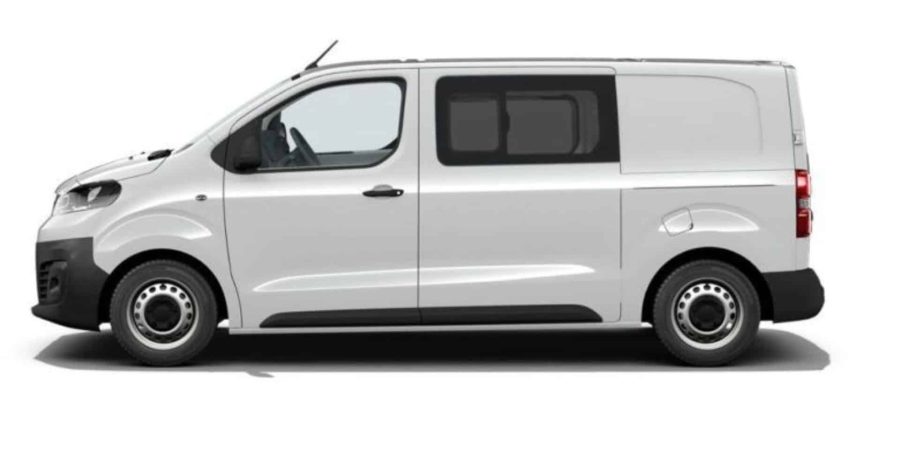Renting Coches Opel VivaroDoble Cabina Plegable 1.5 BlueHDi 120 Kaolin White