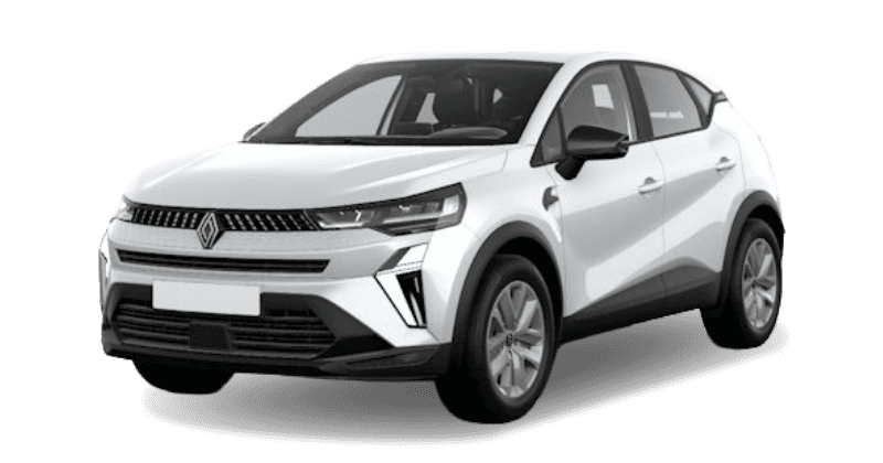 Renting Coches Renault Capturevolut TCe 103kW EDC mild hyb. Blanco Nacarado, Gris Casiopea