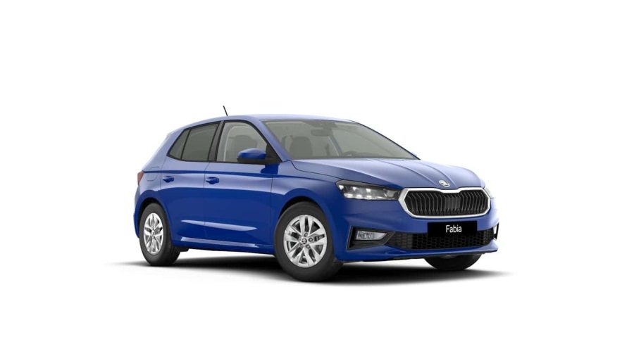 Renting Coches Skoda Fabia1.0 MPI Selection Azul, Blanco